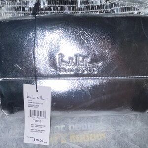 Nicole Miller Metallic Silver Handbag